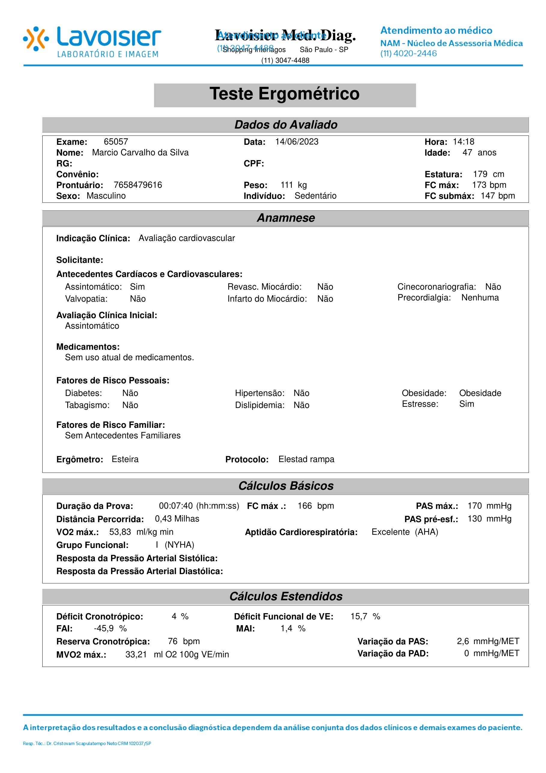 Pagina 2 de 11 do laudo Aspectos clinicos e metodologicos