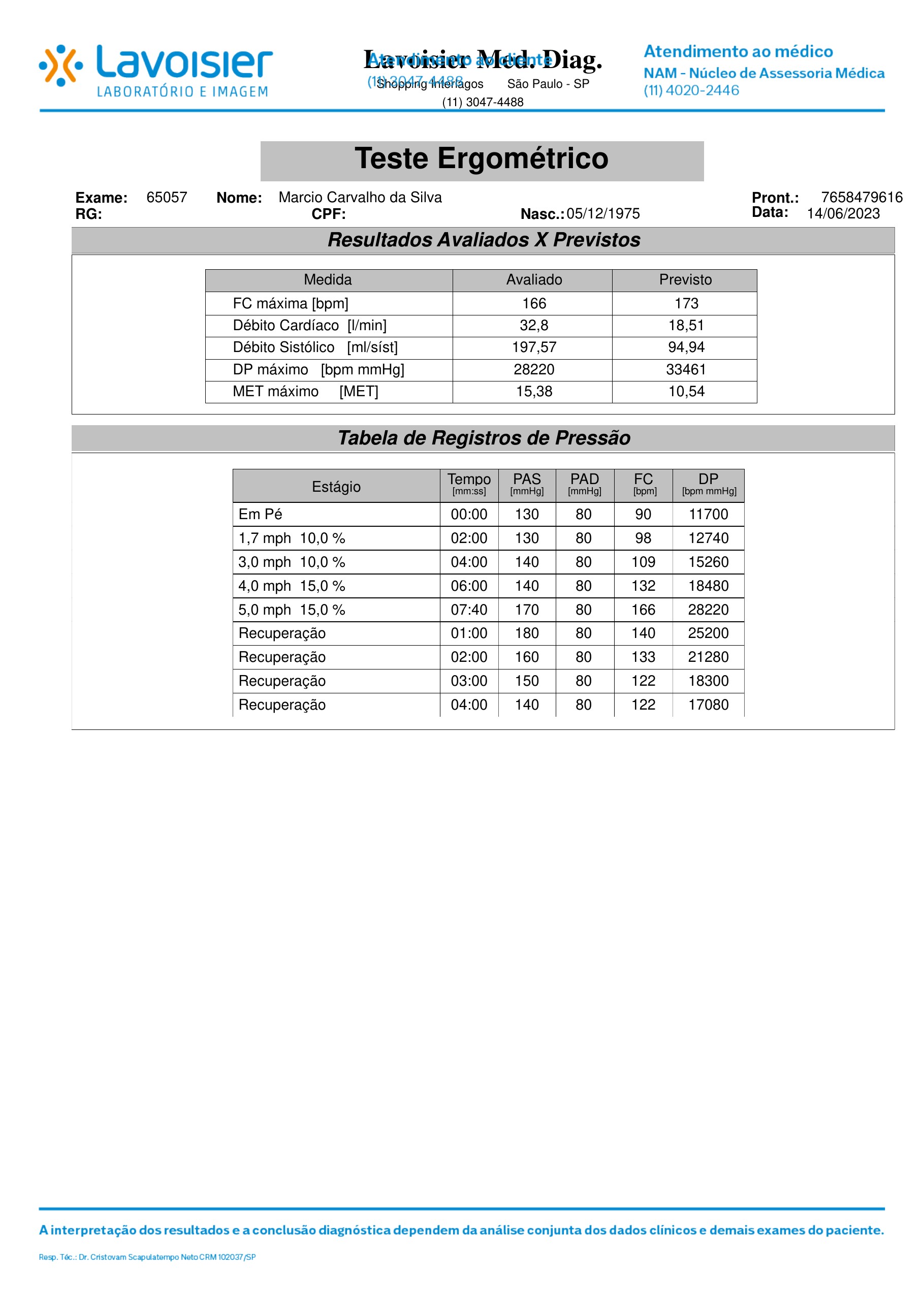 Pagina 3 de 11 do laudo Aspectos clinicos e metodologicos